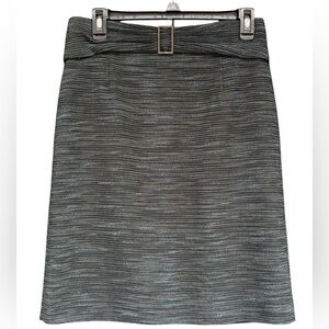TAHARI Arthur S Levine Women's Size 4 Straight Multicolor Tweed Pencil Skirt.